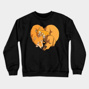 I Love Dogs and Cats Heart Crewneck Sweatshirt